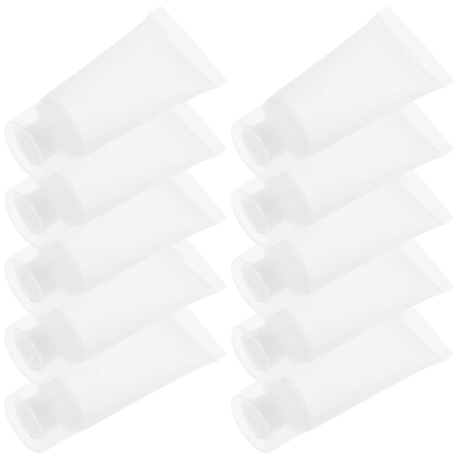 

50pcs Empty Squeezable Tubes 20ml for Lotion Toothpaste Cream Portable Refillable Containers Dispensing Bottles Soft Hose Travel