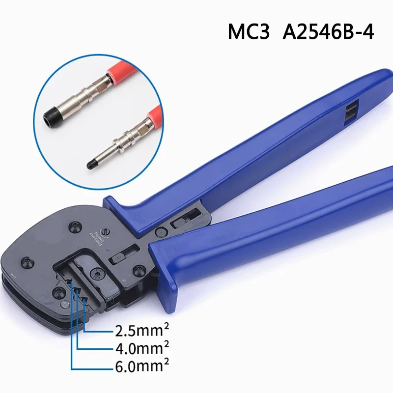 Imagem -02 - Conector Solar pv Crimpagem Alicate Ratchet Crimping Tool para Mc3 Conectores A2546b