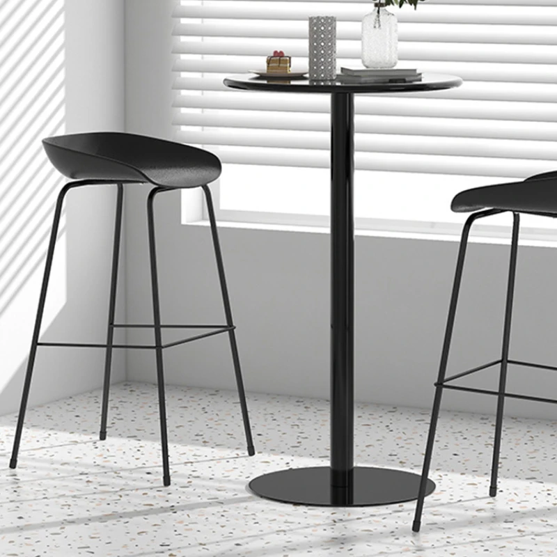 

Minimalist Design Metal Bar Tables Japanese Modern Coffee Receptionist Bar Tables Exquisite Cocktail Mesa Furniture ZT50BT