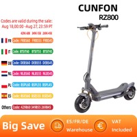 CUNFON RZ800 Adult Electric Scooter 1200W Motor 48V18AH Battery City EScooter 10.5 Inch Tire E-Scooter