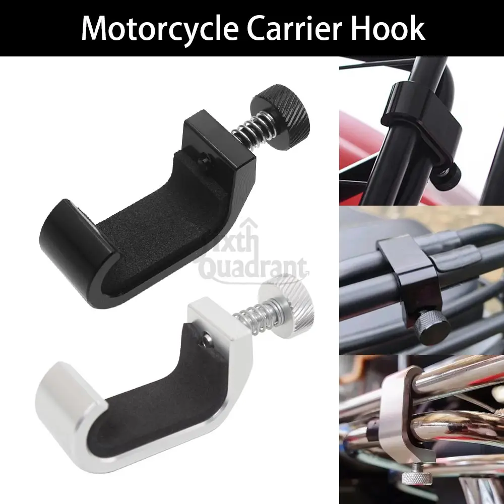 

Регулируемый крючок для рамы сумки, серебристый/черный, подходит для Vespa GTS LX LXV Sprint Primavera, алюминиевая ручка для мотоцикла, крючком, аксессуары