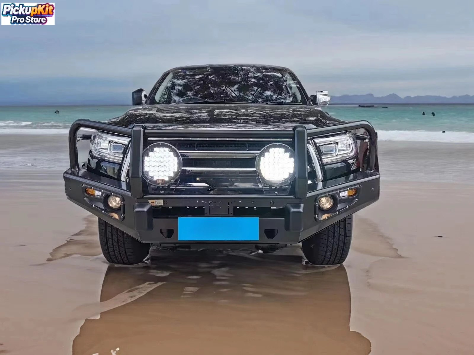 

Heavy‑Duty Steel Bull Bar Front Bumper with Winch Mount for Pao P‑Series