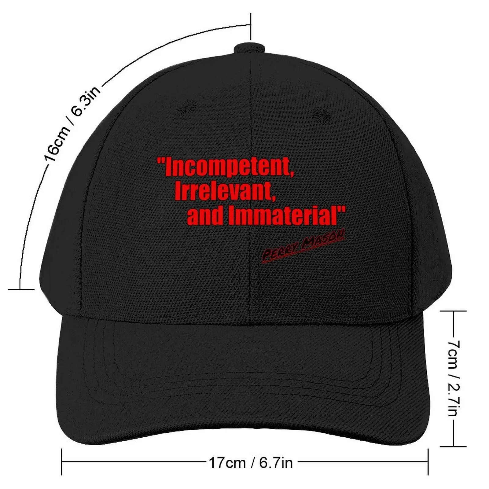 Perry Mason's Famous Objection Baseball Cap Golf Hat Man hard hat Thermal Visor Sun Hat For Children Men Hats Women's