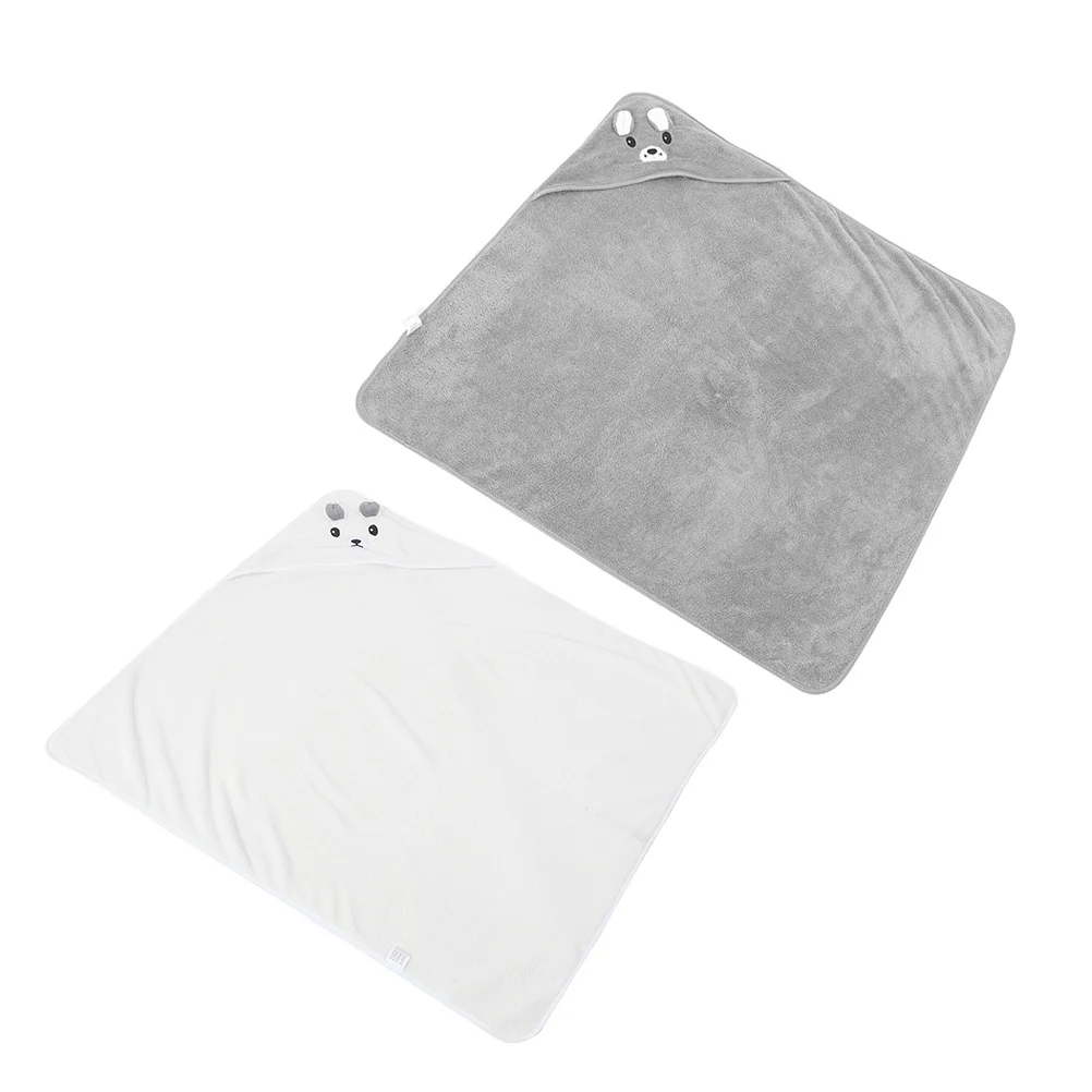 

2Pcs Bath Towel Coral Fleece for Kids Toddler Super Absorbent Shower Swimming Towel Kids Bath Towels