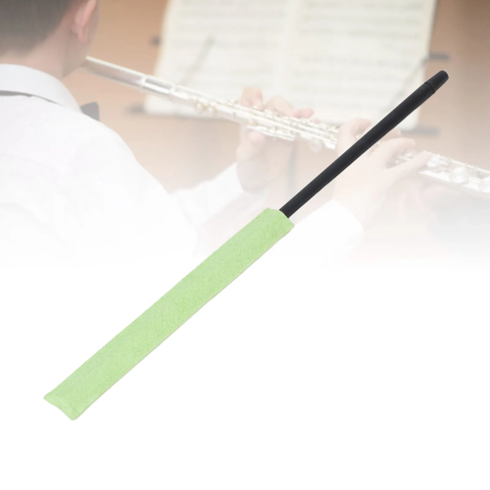 عصا تنظيف الفلوت لصيانة الفلوت ABS وعصا صيانة السيليكون عصا العناية المحمولة للمزامير الموسيقية والبيكولوس