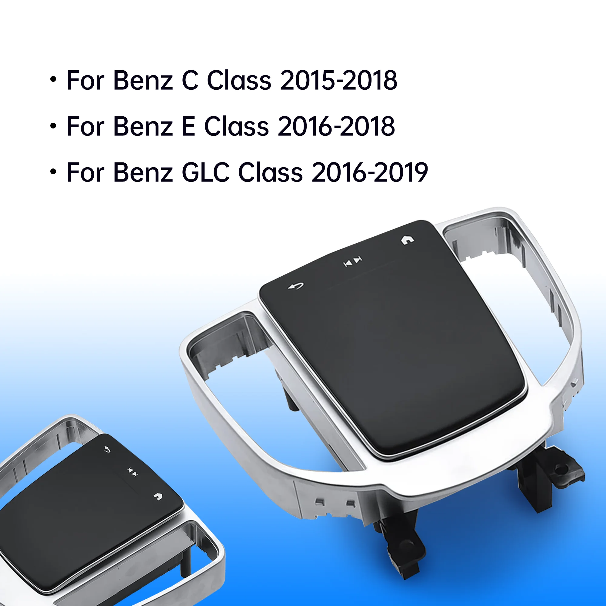 For Mercedes-Benz E/C-Class GLC 2015-2019 Refit Upgraded Center Console Trim Panel With New Mouse Touchpad