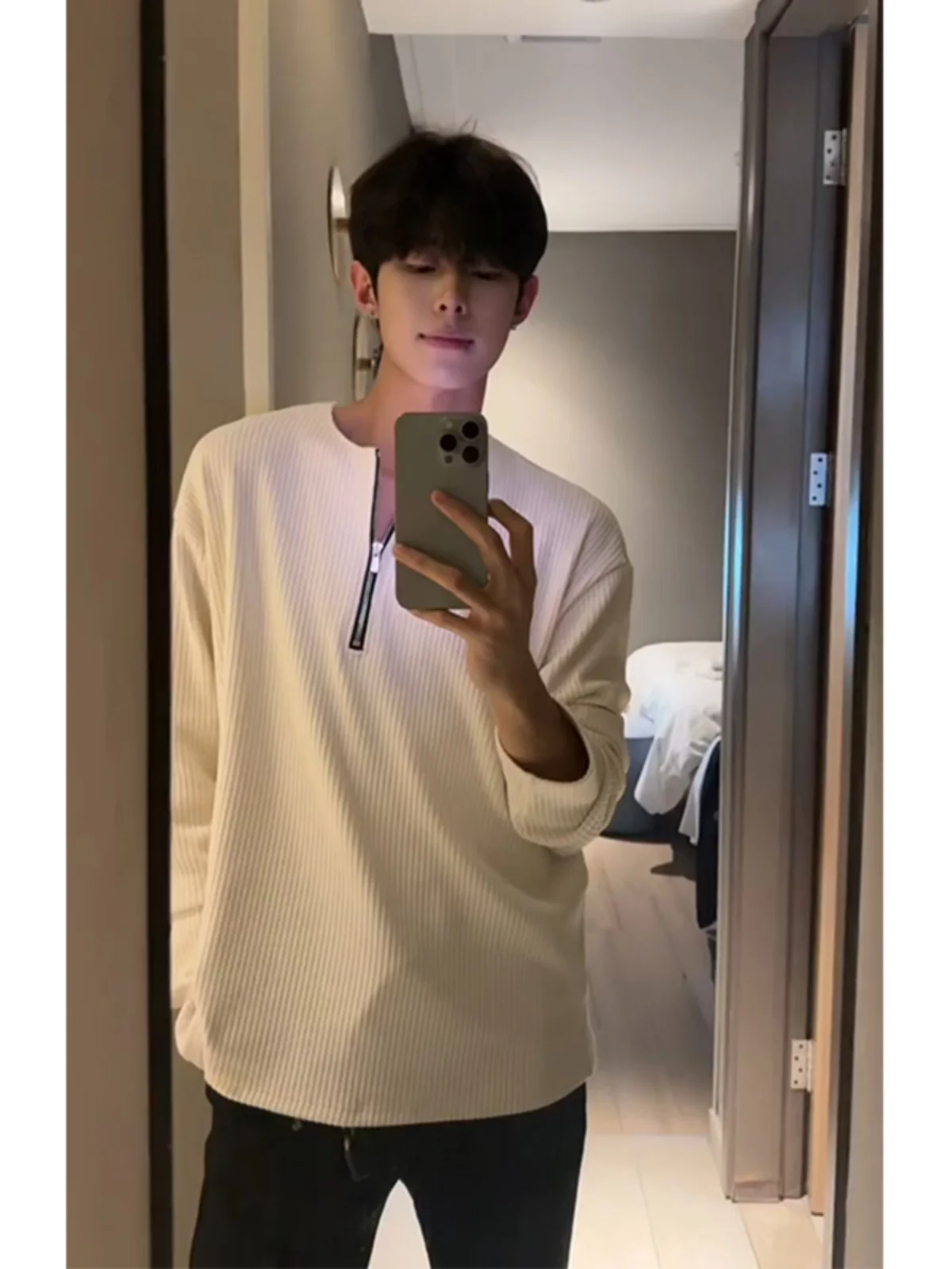 

Мужская толстовка American Style на молнии с длинным рукавом и круглым вырезом, весенняя новинка, плотная повседневная верхняя одежда