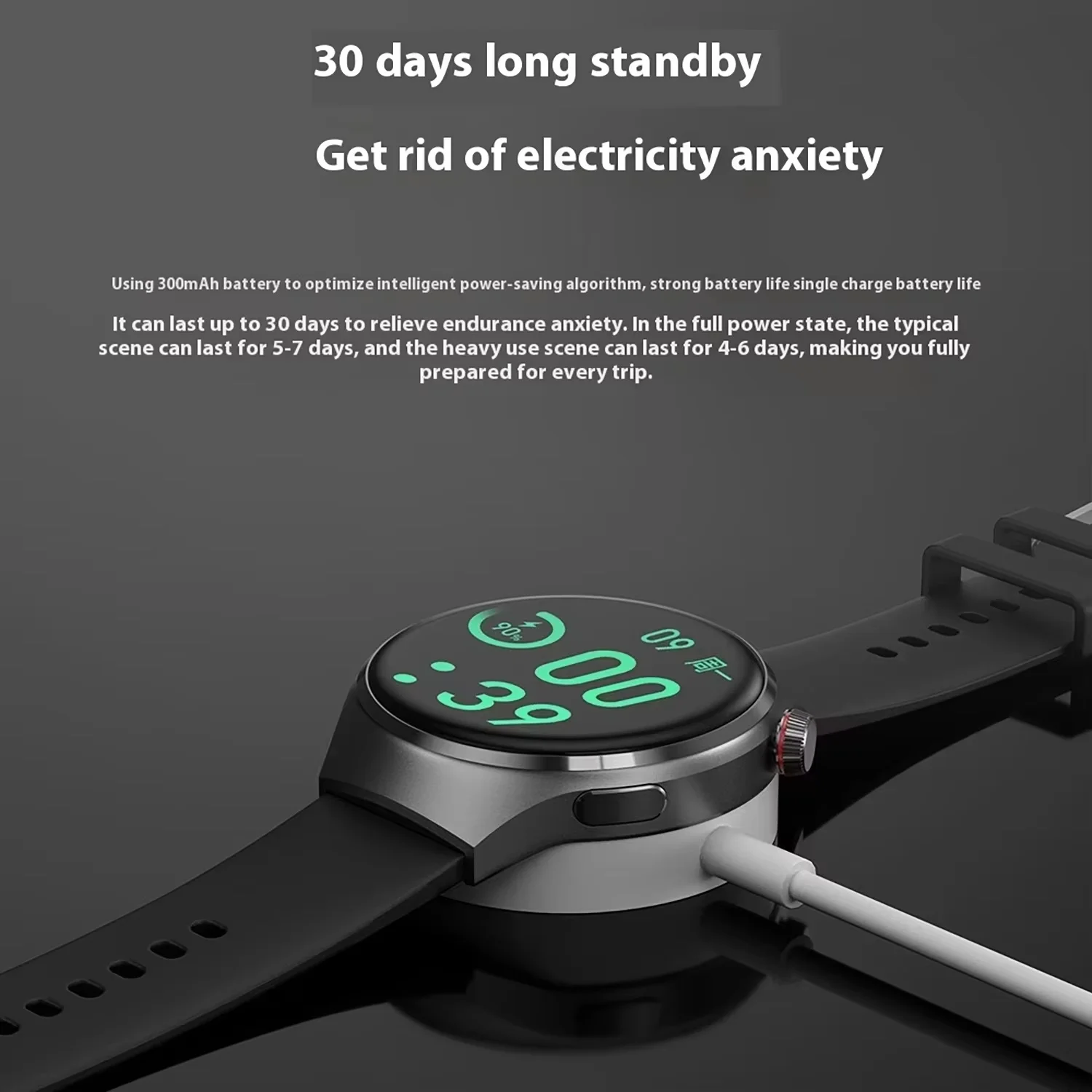 Nowość od DAORKOW 2025 GPS NFC Smartwatch Męski Ekran AMOLED 360*360 Pomiar Tętna Połączenia Bluetooth Wodoodporny Smartwatch Sportowy dla Mężczyzn