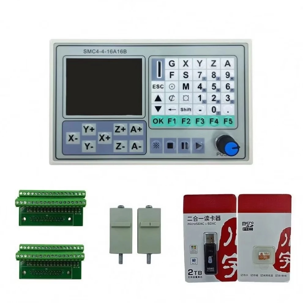 New SMC4-4-16A16B CNC Motion Controller 50KHZ CNC 4 Axis Offline Controller for CNC Carving Machine Control System