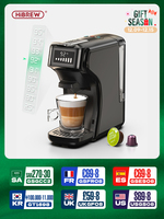 HiBREW 6in1 Capsule Coffee Machine Hot/Cold Multiple Espresso Cafetera Cappuccino Coffee Maker Dolce Gusto Nespresso Powder H1B