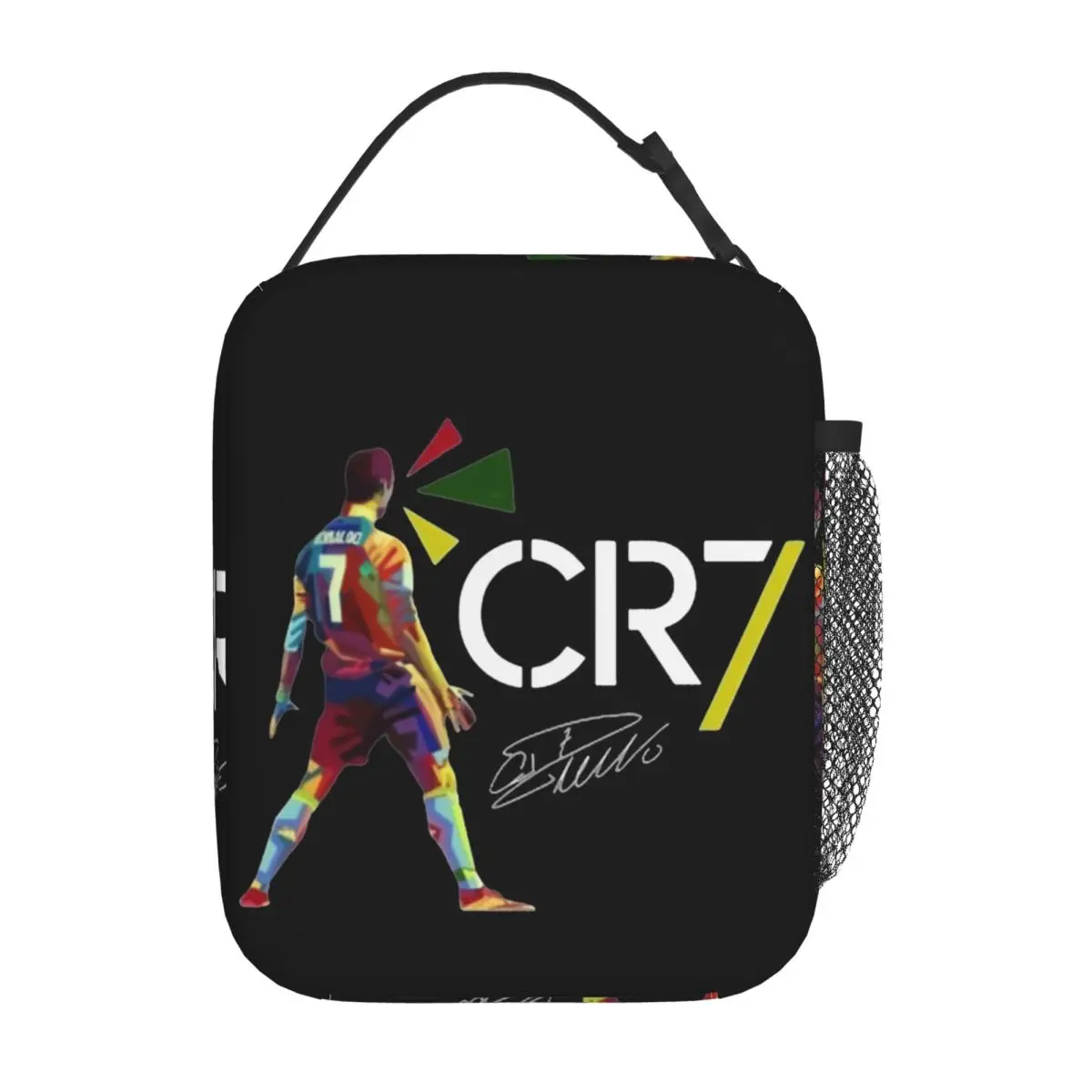 Cr7 Signature Insulated Lunch Bag Large Lunch Container Thermal Bag Tote Lunch Box Beach Outdoor Bento Pouch