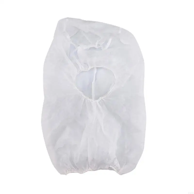 100Pcs Disposable Beard Hair Net Full Face Hood Cap Unisex Service HX6C