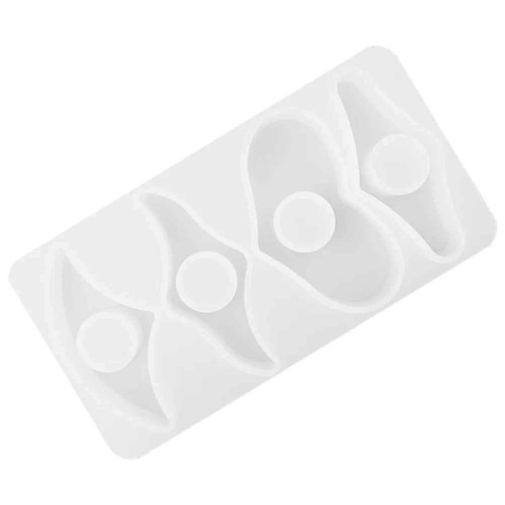 سيليكون المرجعية قالب DIY بها بنفسك الحرفية صنع صينية مستطيلة الإبهام الدائري تصميم لصب الراتنج الايبوكسي Uv الاسمنت الطين الصابون الشمع