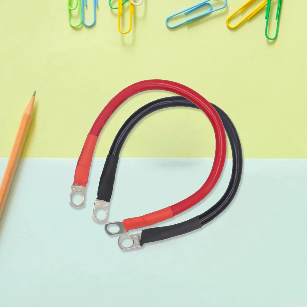 

2 шт. кабель автомобильный медный силовой кабель кольцевые люверсы прочные стабильные производители инверторные кабели