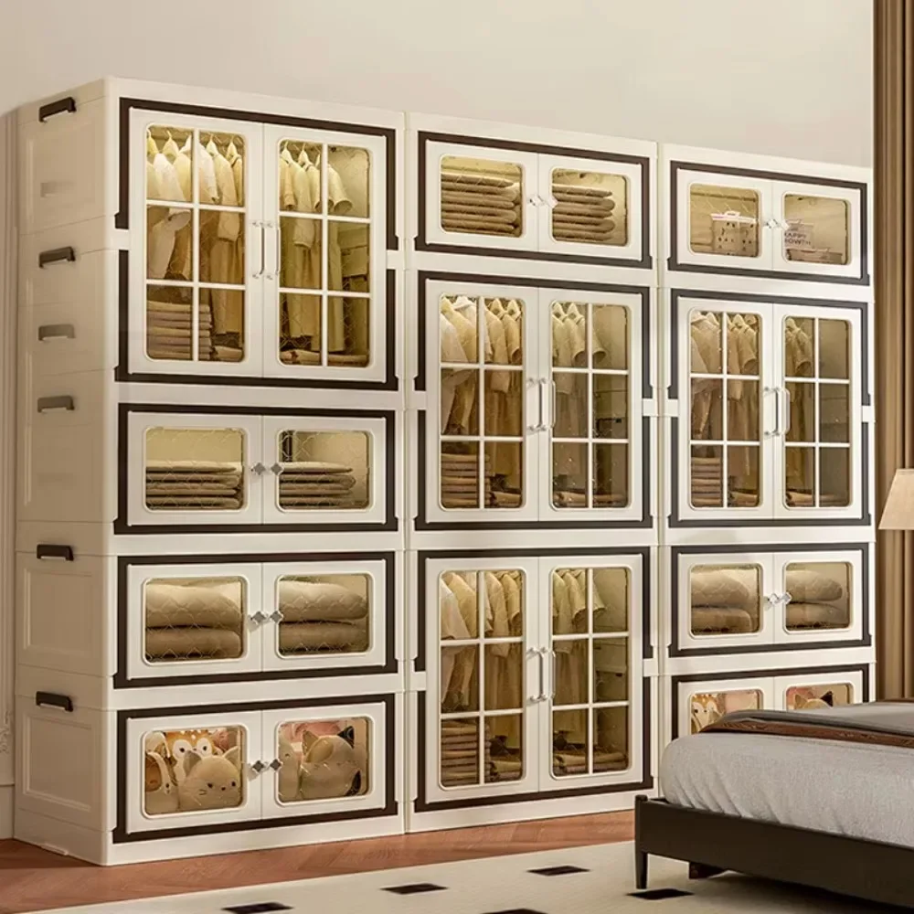 

Folding Multi-Function PP Plastic Collapsible Trunk Storage Cabinet for Home Organization