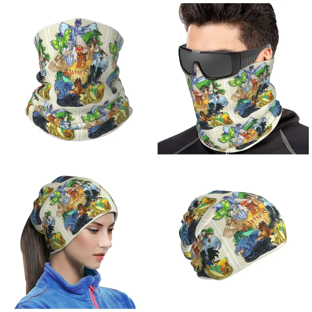 Wing Of Fire All Dragon Bandana Neck Gaiter Printed Wrap Mask Scarf Outdoor Sports Headband Unisex Adult Breathable