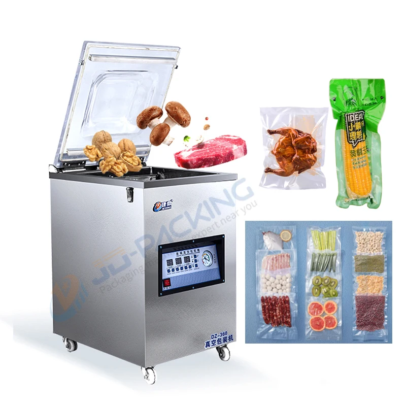 

Dry Fish Meat Sausage Chicken Sealer Vacuum Packing Packaging Machine Vacuum Package Machine For Vegetables And Fruit