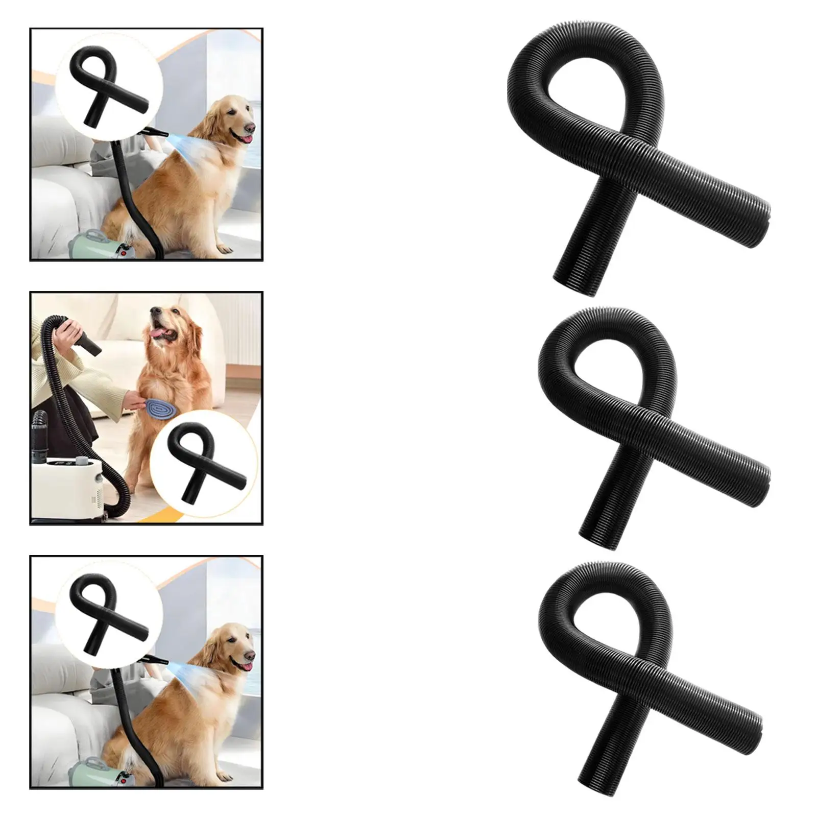 Dog Hair Dryer Hose Spring Telescopic Spare Part Easy Install Accessories for Pet Grooming Dryer in Home or Salon