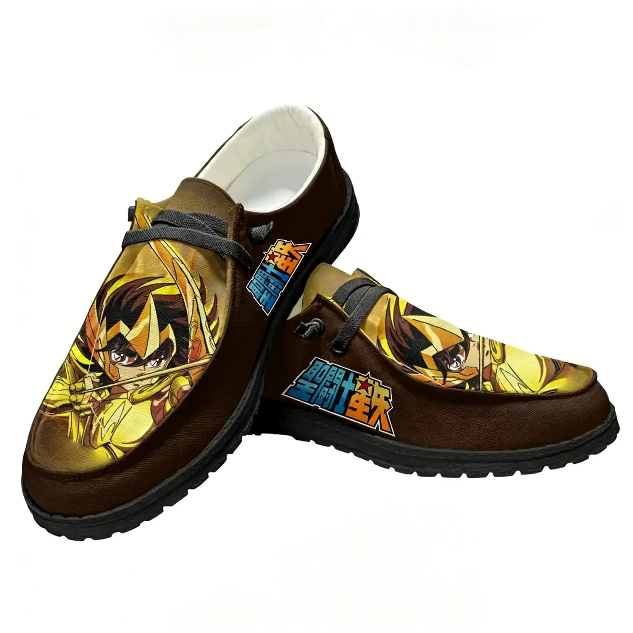 

Saint Seiya Casual Shoes Flat Shoe Men Woman Breathable Casual Indoor Outdoor Lightweight Footwear Couple Custom Made Shoe