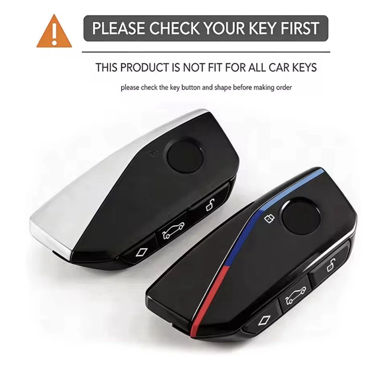 1PC New Key Fob Case Cover Shell Holder For BMW Ix X7 I7 Xm X1 X5 M Sport Automobile Key Decoration protection Accessories