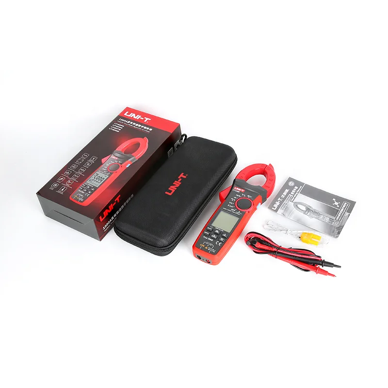 1000V True RMS 6000 Counts Clamp Meter Digital LED Screen Backlight Flashlight Display UT206B