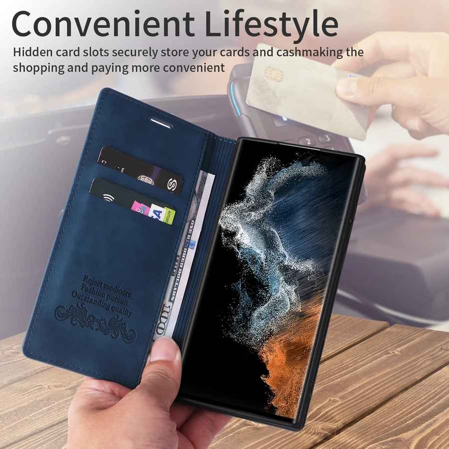 Brieftaschen-Kartenfach Magnetisches Flip-Lederetui für Samsung Galaxy S26 Ultra S25 Plus S24 FE A08 A16 A17 A18 A27 A36 A37 A55 A56 A57 – Detail 9