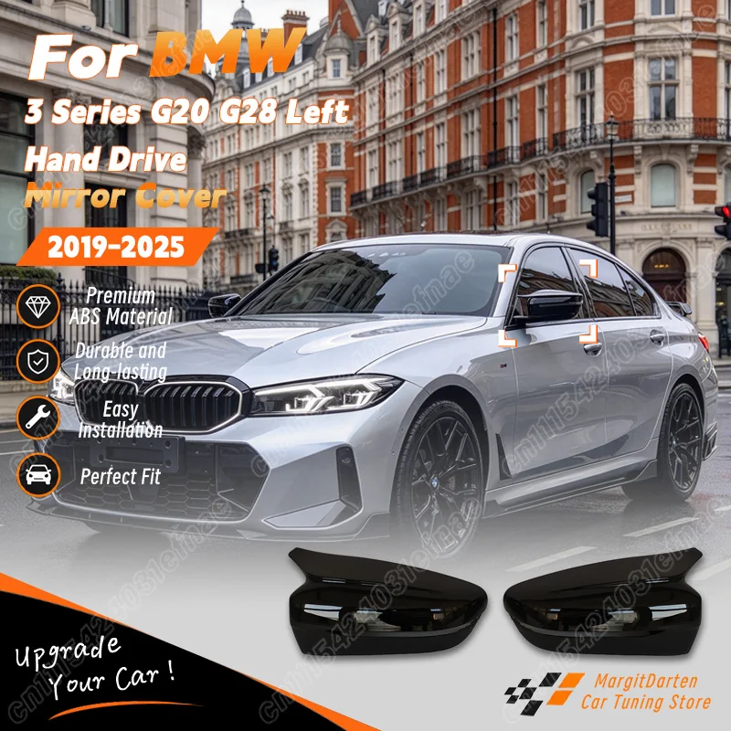 For BMW 3 Series G20 G28 Left Hand Drive 2019 2020 2021 2022 2023 2024 2025 Car M5 Style Mirror Cover Sport Style Rearview Shell