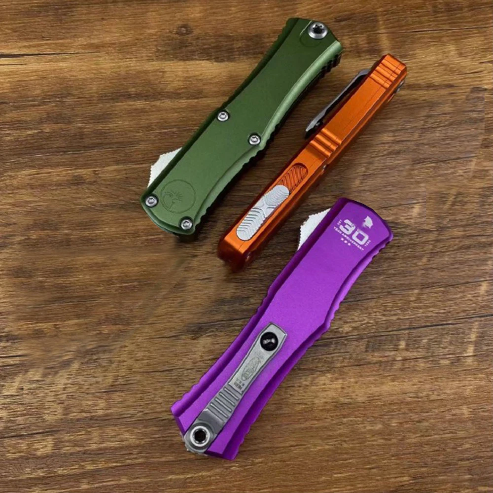 مايكرو OTF التقنية 30th الذكرى الطبعة سكين جيب هيرا صغير D2 الصلب CNC سبائك الألومنيوم التخييم EDC سكينة سرفايفل في الهواء الطلق