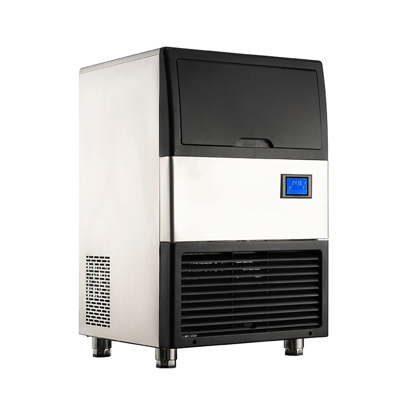 Mini Commercial Cylindrical Ice Maker, Small Tube‑Ice Machine for Café, Bubble Tea & Hotpot Restaurant