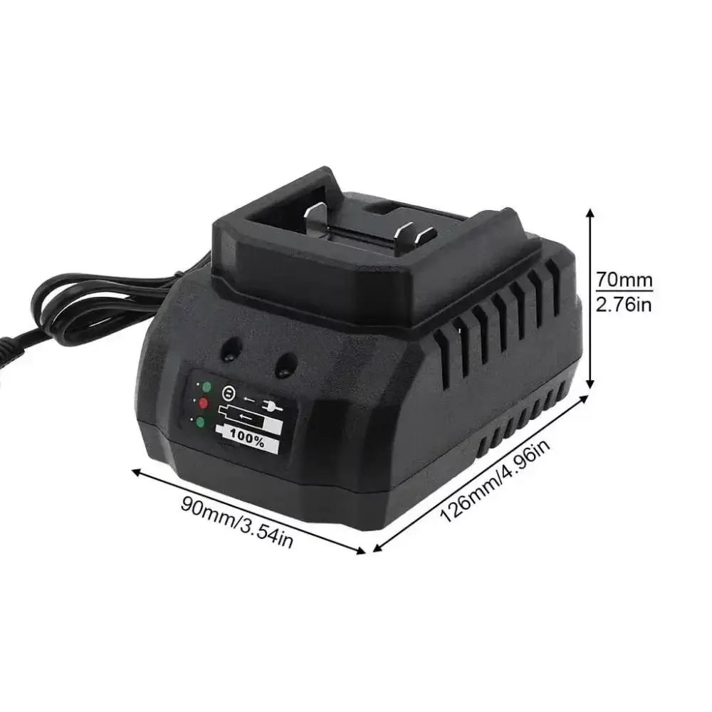 1Pcs Portable Battery Charger Power Tool 18V 21V Li-ion Charging Adapter Replacement Parts US/EU plug