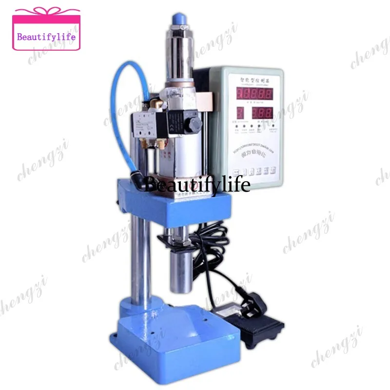 a55  Single column pneumatic punch press 4 column two platen punch press Small 3 platen gas liquid booster