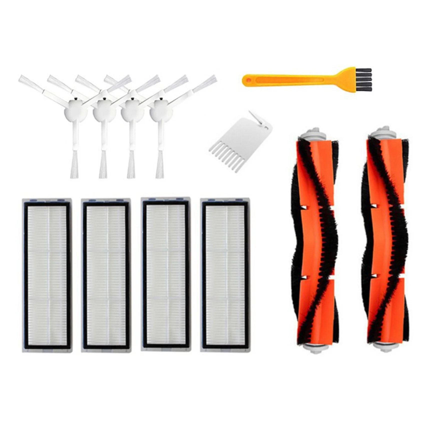 12 قطعة Mi Robot مكنسة كهربائية أجزاء استبدال ل Mi Robot 1C 1T مكنسة كهربائية طقم ملحقات ل Xiaomi-A68M