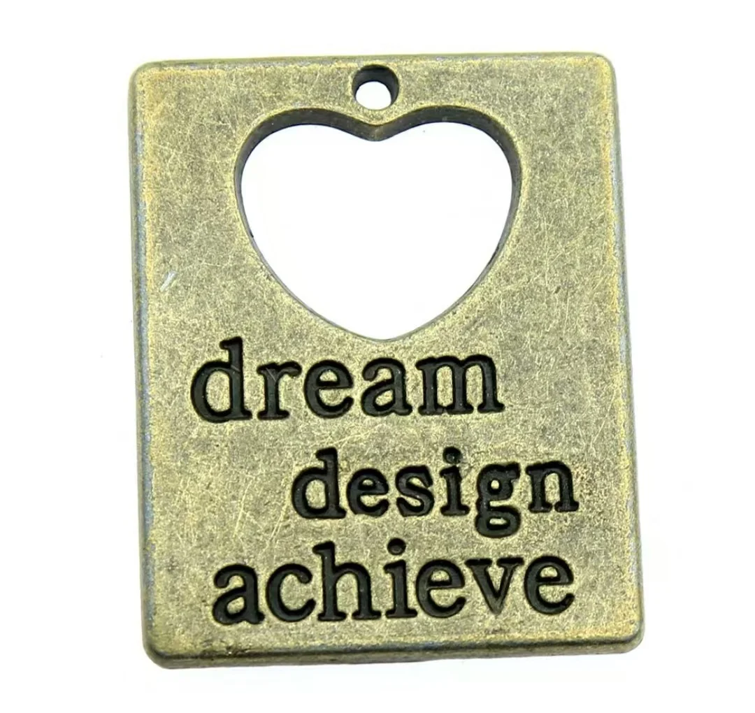

5pcs 30x23mm Zinc alloy metal antiqued bronze plated charm T0500 for jewelry making