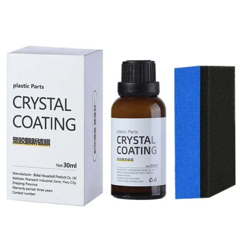 30ml Revitalizing Coating Agent Plastic Crystal Coating Trim Plastic Parts Refurbish Agent Plastic Part Restorer