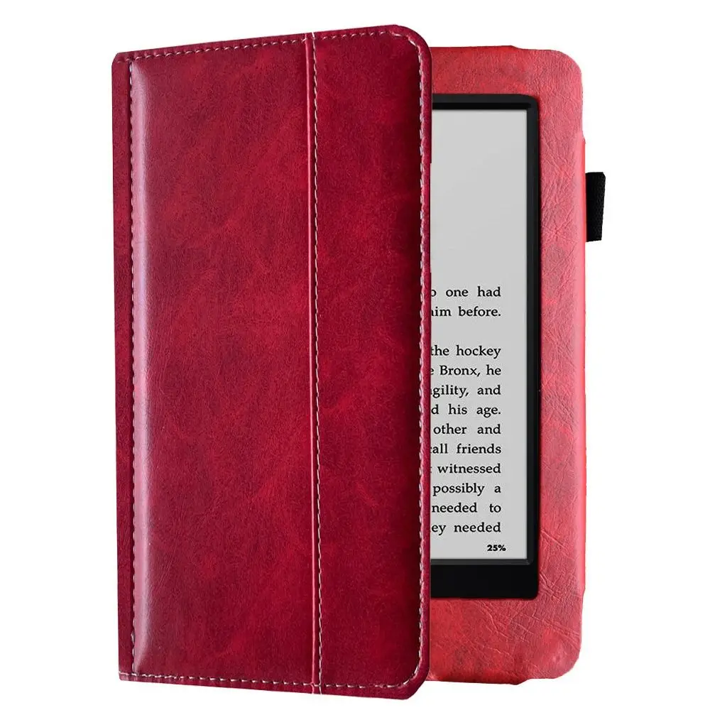 Auto Sleep/Wake 6 Inch E-Reader Case Leather Microfiber Lining WP63GW Protective Case Shockproof for Kindle 7th Generation 2014