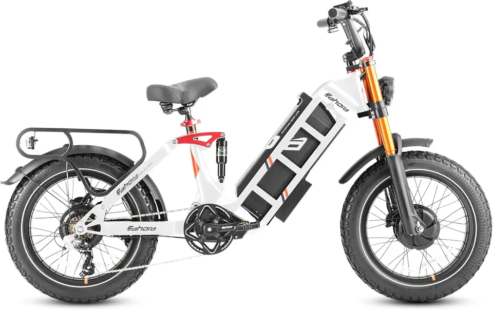 2026  Pro 2 Electric Bike for Adults, Peak 5400W Dual Motor, 43Mph, 60V 70Ah Battery for 220 Miles Range, 20" Fat T image 6