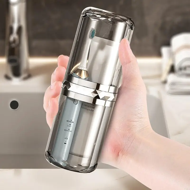   Modern Collapsibles Travel Dental Cup Secure Storage Compartment for Toothpaste