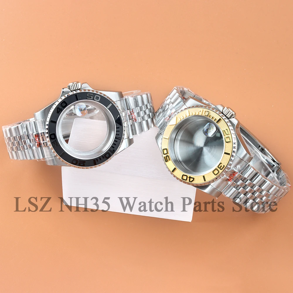

Jubilee 40mm NH35 Watch Case Solid Steel Bracelet Multi-functional Fit Yatch-master NH34 NH35 NH36 NH38 Movement 28.5mm Dial