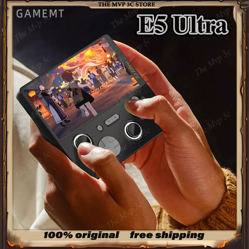 

2023 НОВАЯ портативная игровая консоль GAMEMT E5 Ultra, джойстик с эффектом Холла, 60 Гц, IPS сенсорный экран, 5000 мАч, портативные консоли Android