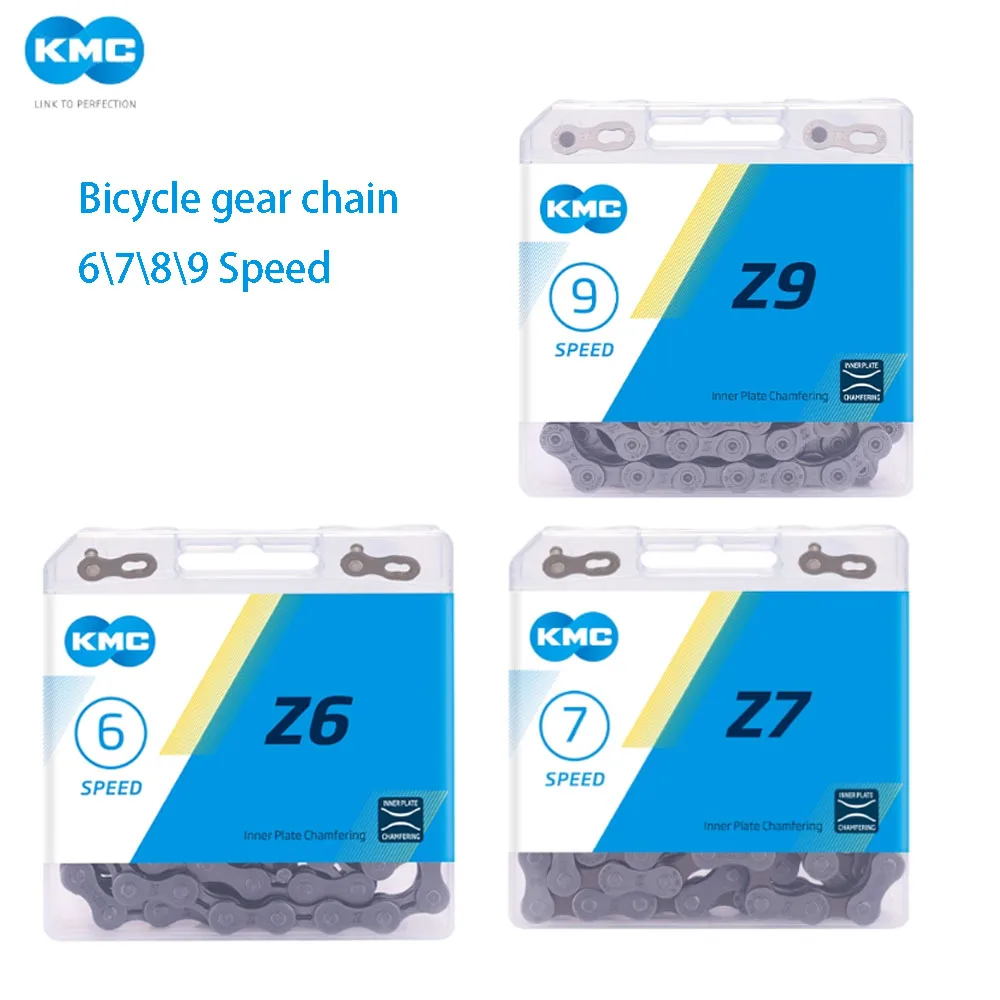 KMC Z-series 9s 8s 7s 6s سلسلة دراجات شبه مجوفة سلسلة ربط تصميم خفيف الوزن تصميم Z-Bridge