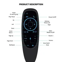 G10S PRO BT 2.4G Voice Remote Control With BT5.0 Wireless Air Mouse Gyroscope Smart Remote Backlit For Android TV Box