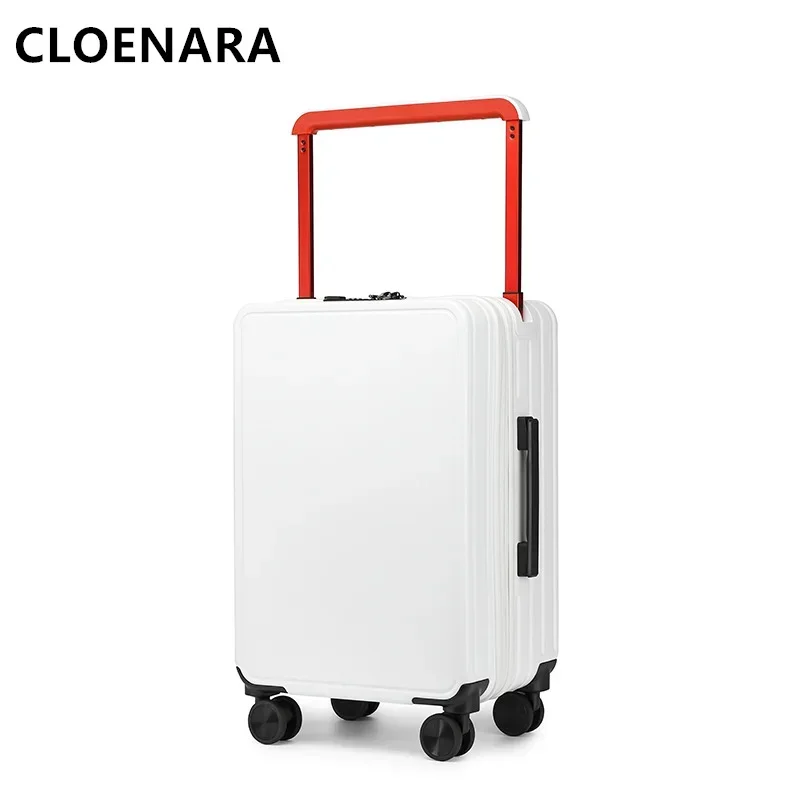 COLENARA 20"24Inch PC Luggage Men's Business Travel Trolley Case Women's Lightweight Boarding Box with Wheels Rolling Suitcase