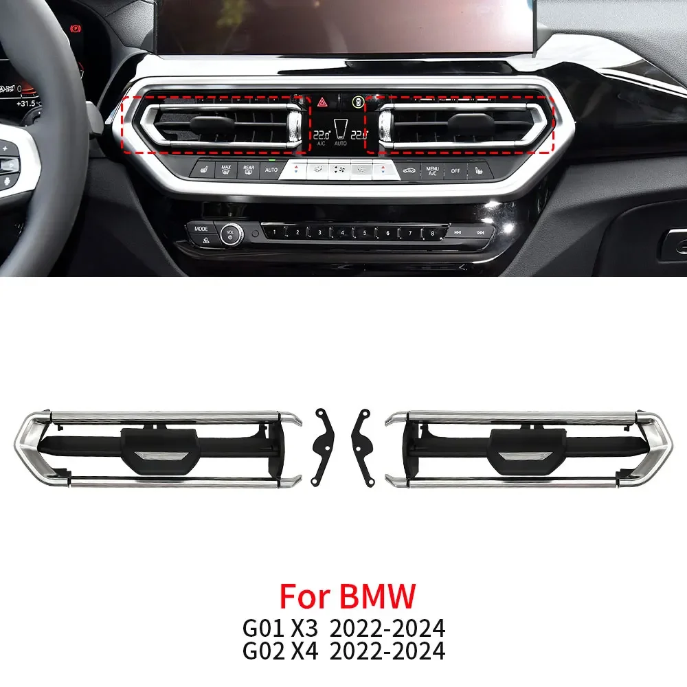 

For BMW G01 G02 Car Middle AC Vent Grille Air Conditioning Outlet Knob Repair Replacment Accessory For BMW X3 X4 2022-2024