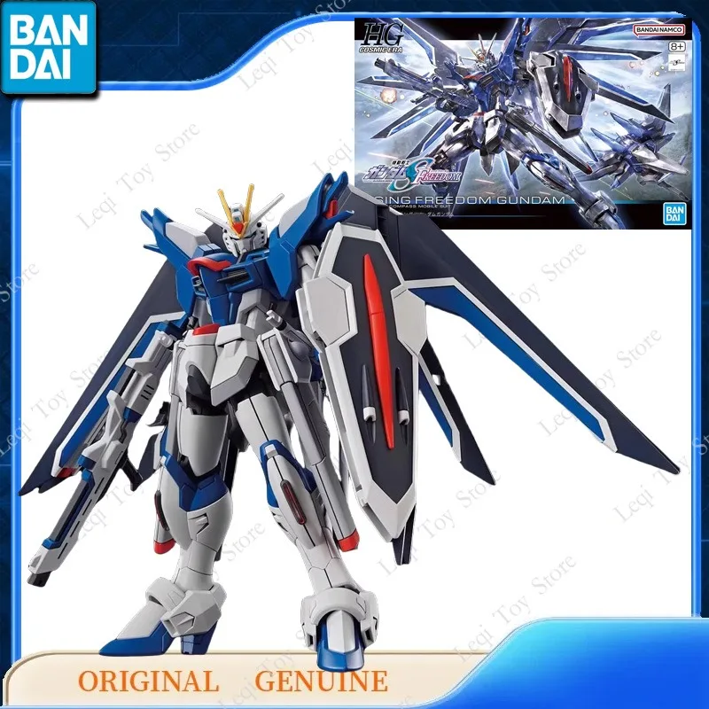 

Bandai Original Gundam HG RISING FREEDOM GUNDAM Anime Action Figures Toy Kids Gift Collectible Assembly Model Ornaments