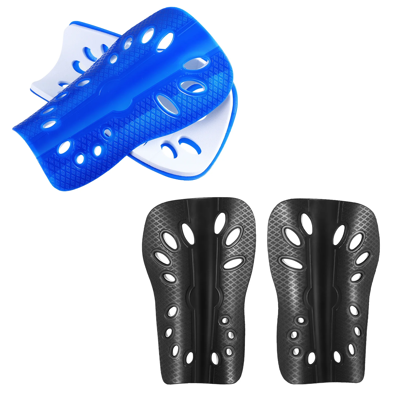 2 Pairs Youth Shin Guards Soccer Boys Kids Knee Pads Children Braces Breathable Toddler