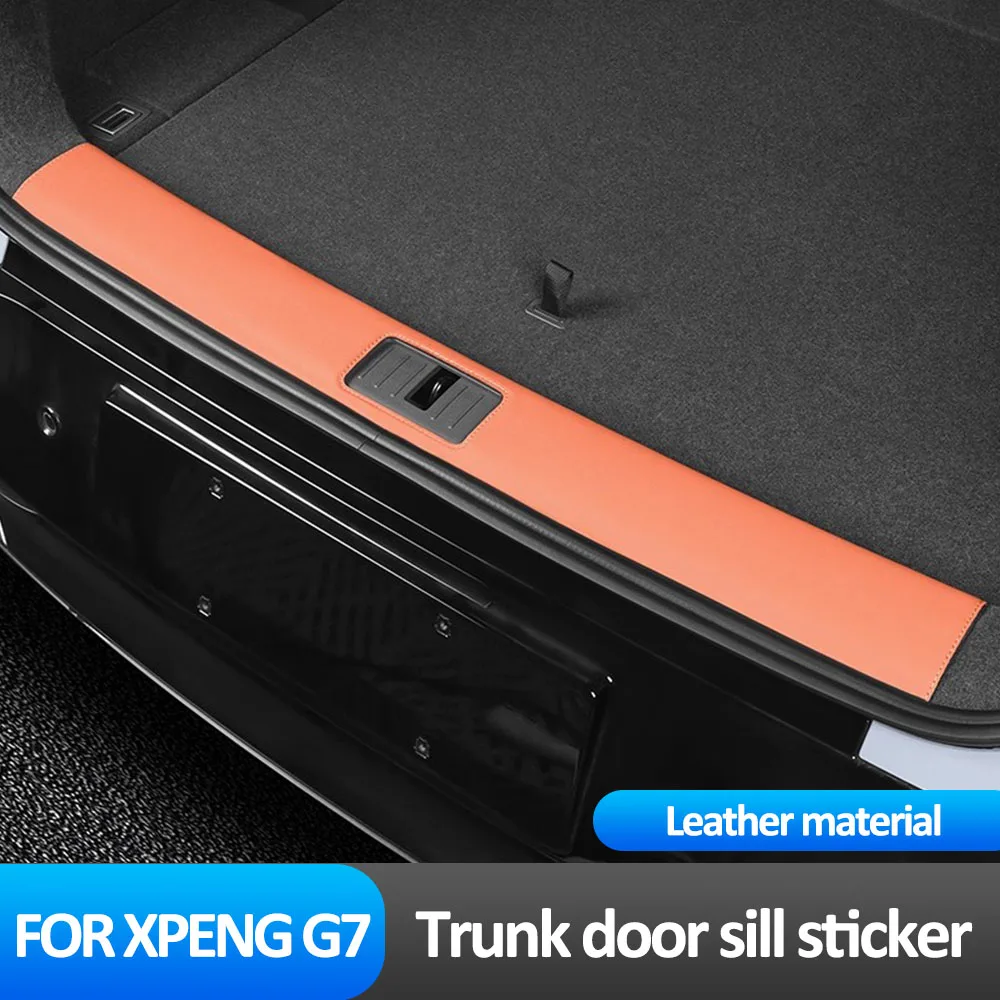 

Trunk Door Threshold Protection Sticker For Xpeng G7 2025 2026 Car Modification Accessories Original Color Leather Rear Guard