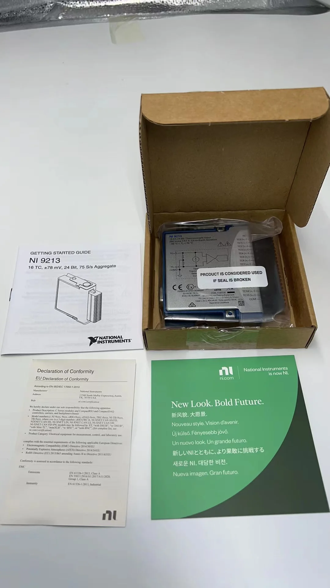 NEW - National Instruments NI 9213 CDAQ Temperature / Thermocouple Input Module