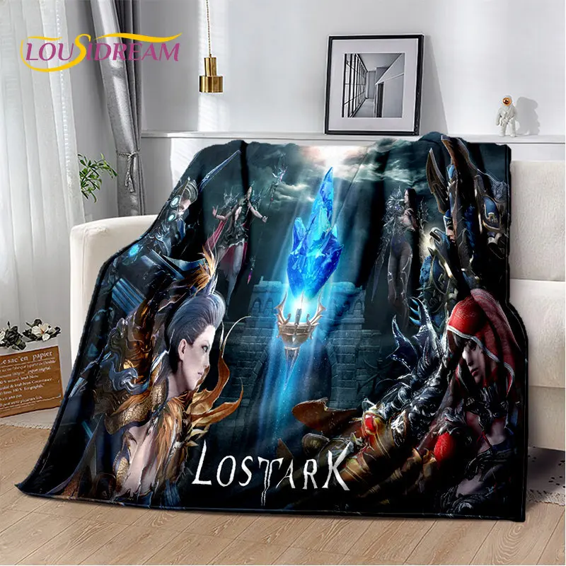 Lost ARK Game Gamer Cartoon Soft Plush Blanket,Flannel Blanket Throw Blanket for Living Room Bedroom Bed Sofa Picnic Cover Kids