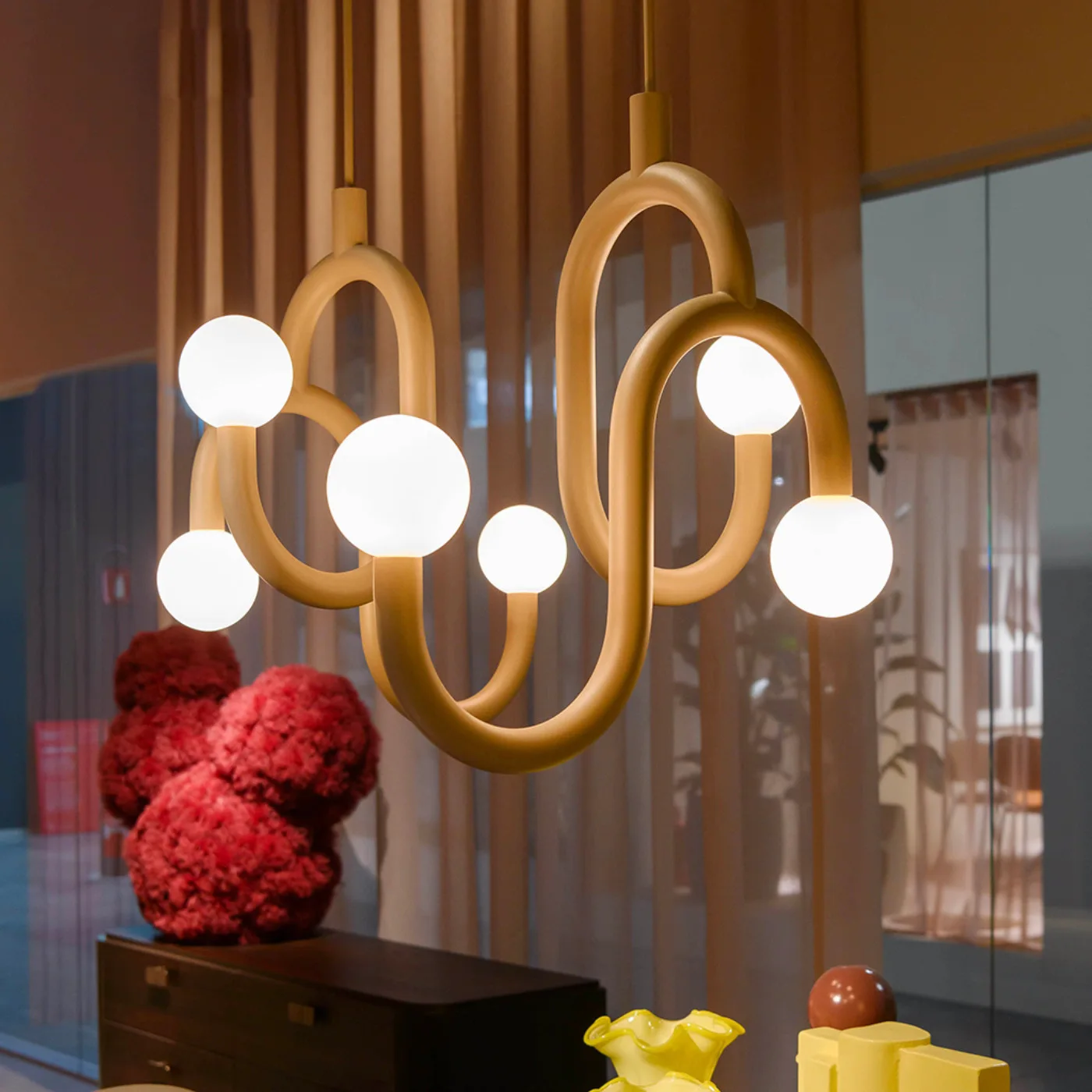 Nordic Modern Minimalist Restaurant Pendant Light Designer's Creative And Personalized Dining Table Bedroom Study Bubble Lamp