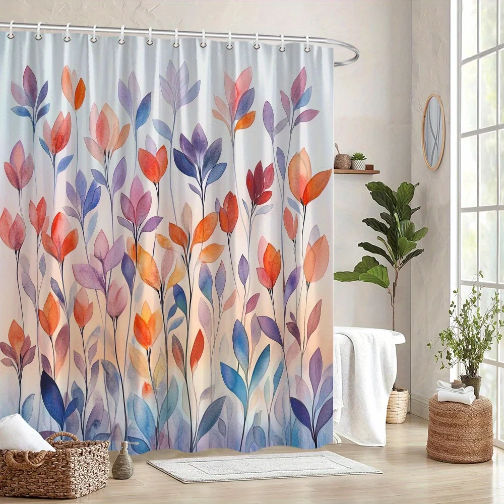 Pink Lotus & Dragonfly Shower Curtain - Serene Water Scene, Full Bloom Lotus, Translucent Dragonfly, Bath Decor Gift